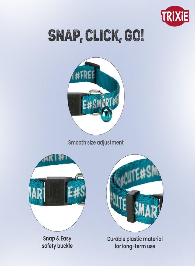 Trixie Reflective Cat Collar with Cat and Paw Motif, Adjustable Safety Collar for Cats, Durable Nylon, Breakaway Buckle, Increases Night Visibility, for All Breeds - Image 5